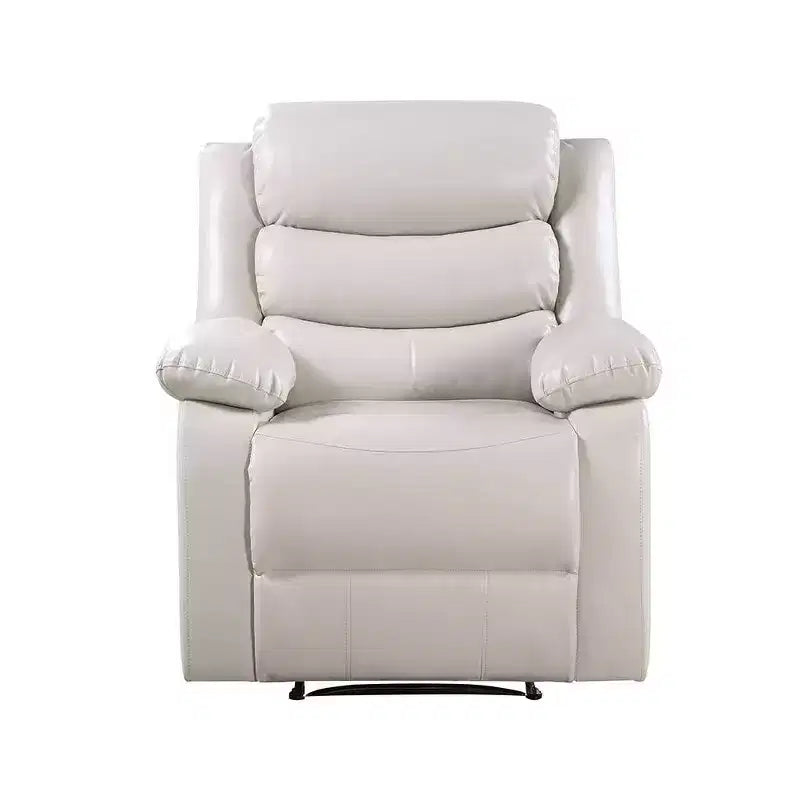 Poltrona d'accento in similpelle con molleggio Pocket Coil, 96,5 cm L x 99 cm P x 104 cm A, beige
