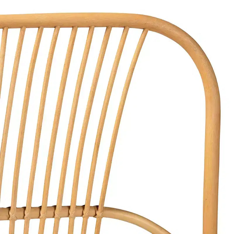 Testiera in Rattan da Parete Queen Size Marrone Naturale