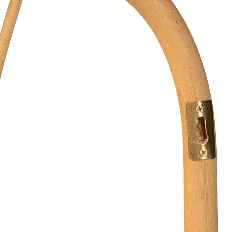 Testiera in Rattan da Parete Queen Size Marrone Naturale