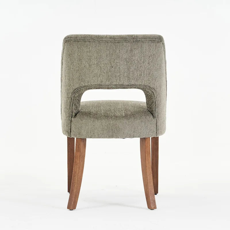 Set van 4 eetkamerstoelen met stoffen bekleding