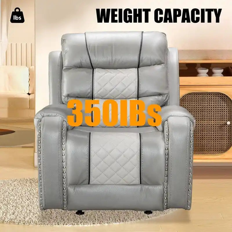 Big Size Faux Leather American Design Recliner Chair for Living Room