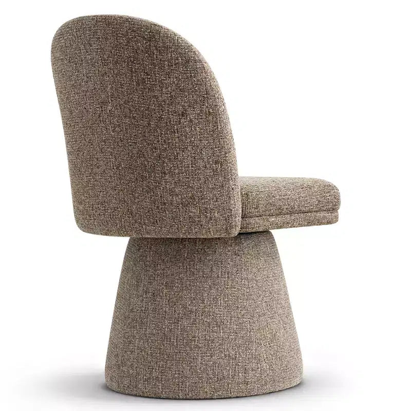 Set van 6 moderne draaibare eetkamerstoelen zonder armleuningen, 360°, met onderstel op voet, elegante accentstoelen voor keuken, eetkamer of kantoor - Panipeachy