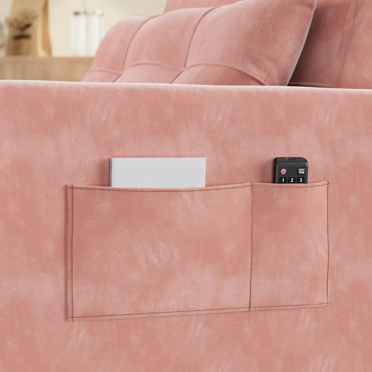 3-in-1-Schlafsofa mit verstellbarer Liegefläche, ausziehbares Sesselsofa, umwandelbares Klappbett fürs Wohnzimmer
