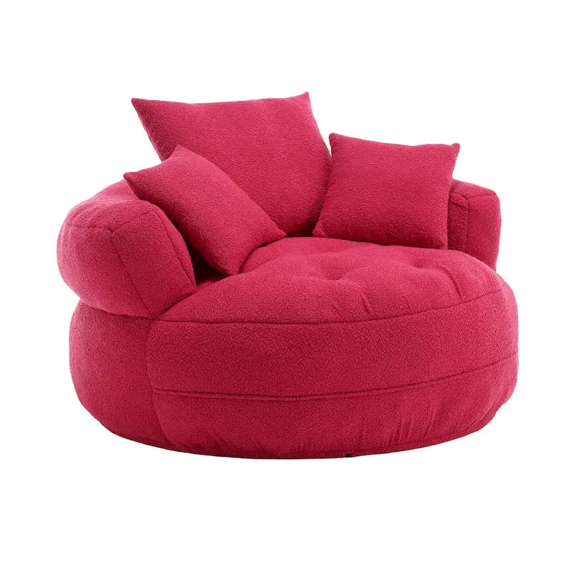 Ronde luie fauteuil ?C wit/blauw/grijs/geel/oranje rozeroze/marineblauw/groen, zitplaats voor één of twee personen