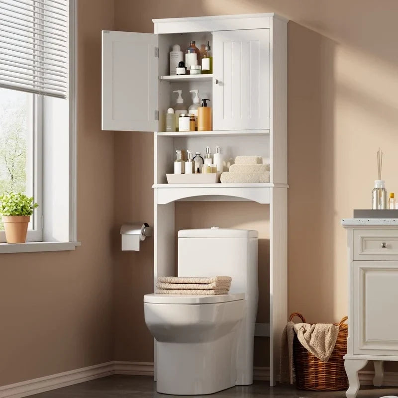 Badezimmerschrank, Toilettenschrank, Badezimmerregal über der Toilette, platzsparende Toilette