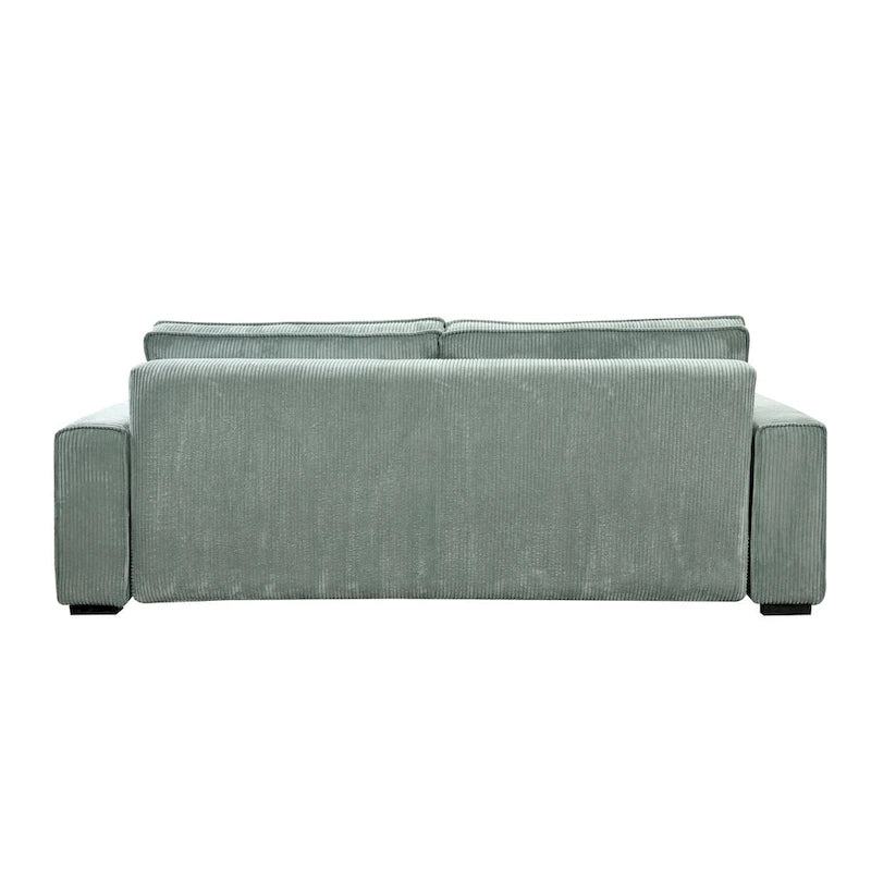 Roomfitters großes Schlafsofa mit Stauraum, modernes 3-Sitzer-Sofa, gepolsterte Rückenlehne, für kleine Räume