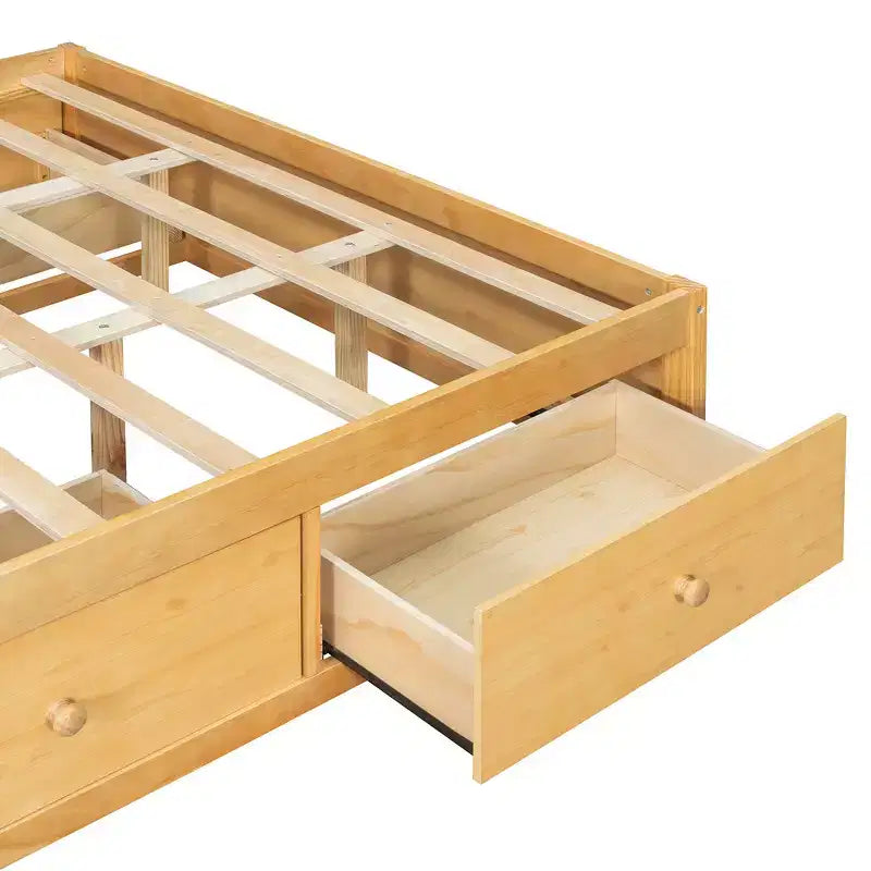 Whisen queensize bedframe met 4 opbergladen en opbergruimte in het voeteneind