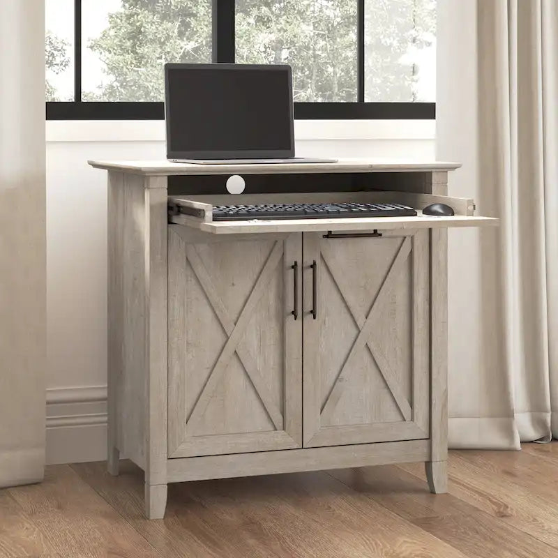 Key West secretaire met opbergkast van Bush Furniture