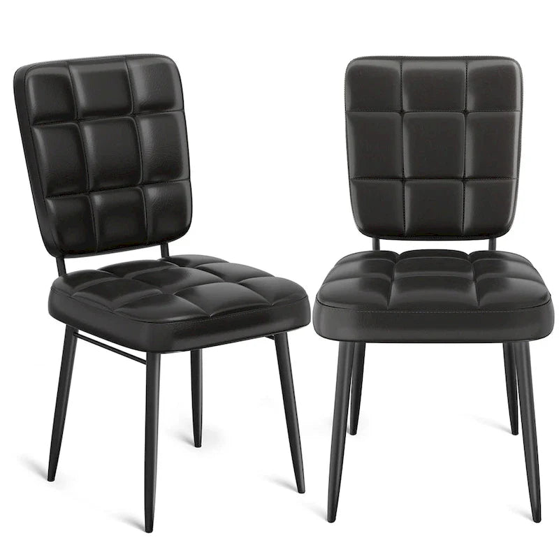 Moderne eetkamerstoelen, set van 2/4/6/8, gestoffeerde keukenstoelen met dikke zitting voor de eetkamer