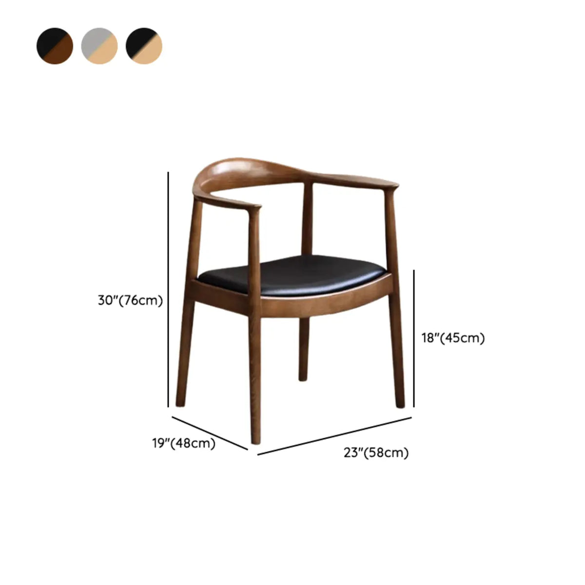 Chaise de salle à manger scandinave en bois courbé, avec assise tressée et accoudoirs