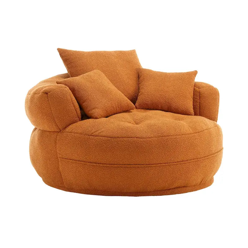 Ronde luie fauteuil ?C wit/blauw/grijs/geel/oranje rozeroze/marineblauw/groen, zitplaats voor één of twee personen