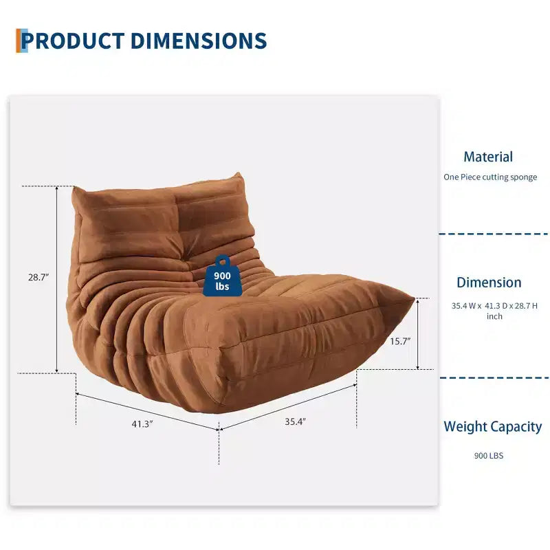 Canapé d’angle modulable, canapé Togo à assise profonde