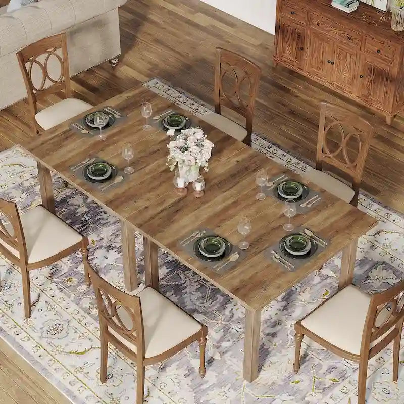 Vierkante eettafel van 39.4 inch voor 2-4 personen, met poten van massief hout, voor de woonkamer of eetkamer