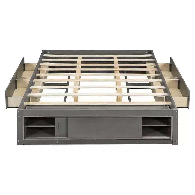 Whisen queensize bedframe met 4 opbergladen en opbergruimte in het voeteneind