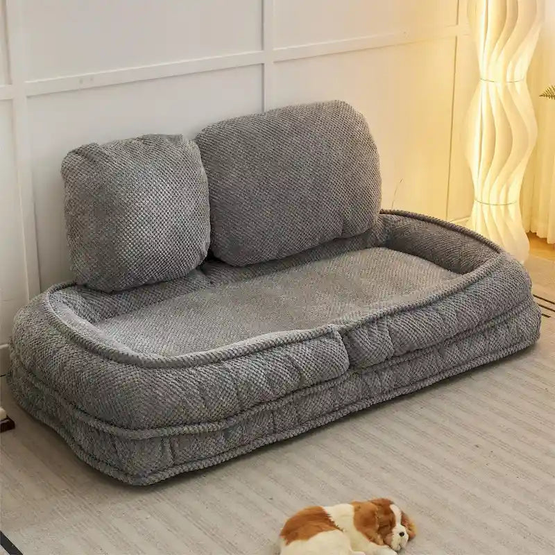 Faules Sofa, 5 verstellbare Positionen, zum Sitzen, Schlafen und Zusammenklappen, passend für Schlafzimmer und Wohnzimmer