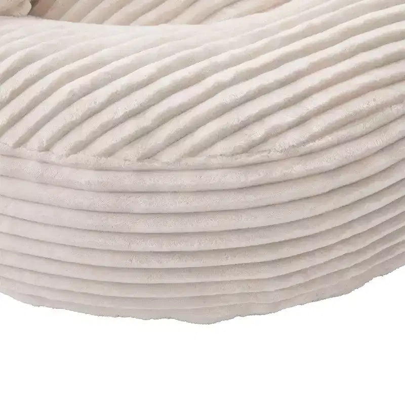 Sitzsacksofa für Erwachsene und Kinder, übergroßer Cord-Sitzsack mit 3 Kissen und Armlehnen für Wohnzimmer und Schlafzimmer