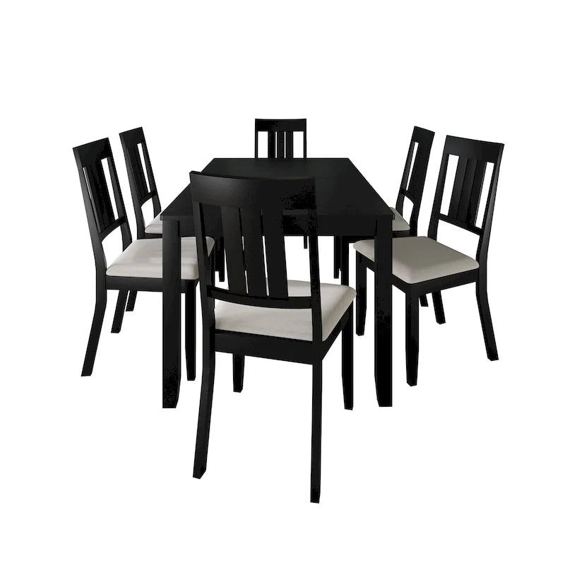 CraftPorch klassieke houten eethoek, 7-delig