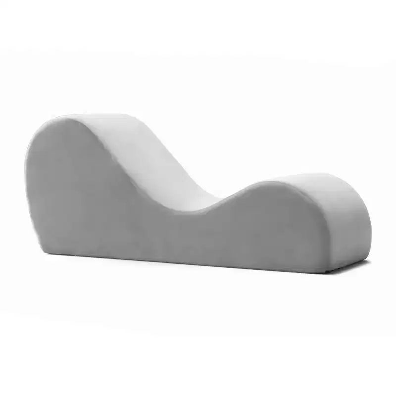 Avana elegante Chaiselongue für Yoga - Hergestellt in den USA - Ideal zum Dehnen, Entspannen, Trainieren und mehr, 60D x 18W x 26H Zoll, Hellgrau