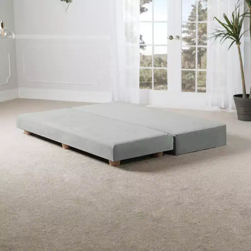 Ligbed / uitklapbaar queensize logeerbed - microfluweel