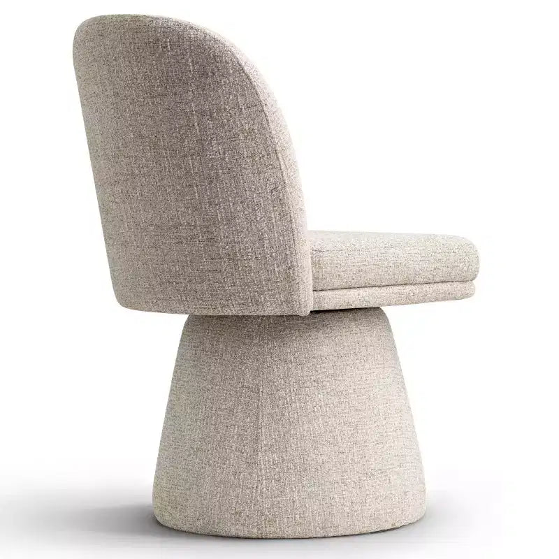 Set van 6 moderne draaibare eetkamerstoelen zonder armleuningen, 360°, met onderstel op voet, elegante accentstoelen voor keuken, eetkamer of kantoor - Panipeachy