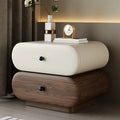 Modern Two-Tone Bedside Table with Storage Drawers