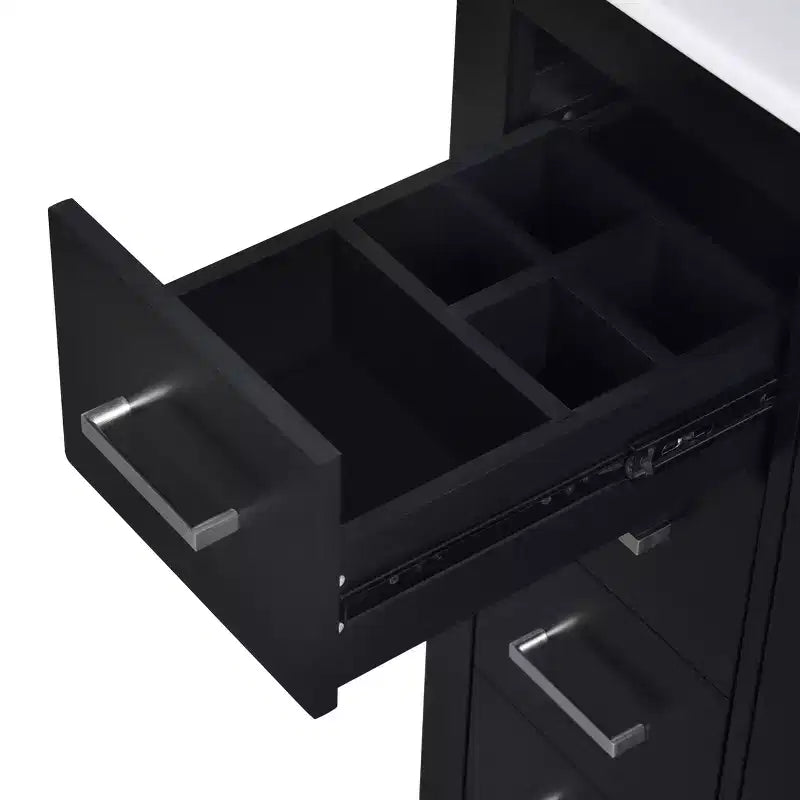30 Single Sink Bathroom Vanity with Cabinet & 3 Drawers ??Black / Blue / Green / Indigo / White