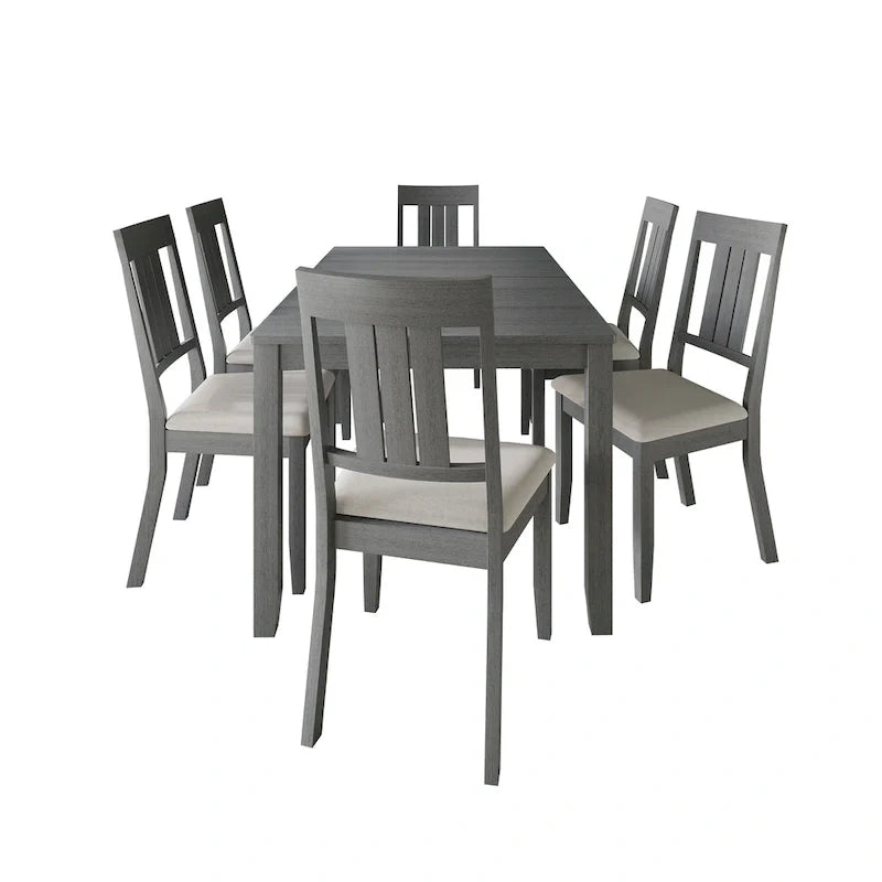 CraftPorch klassieke houten eethoek, 7-delig