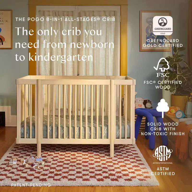 Babyletto Pogo 8-in-1-Kinderbett mit Umbausätzen für alle Altersstufen
