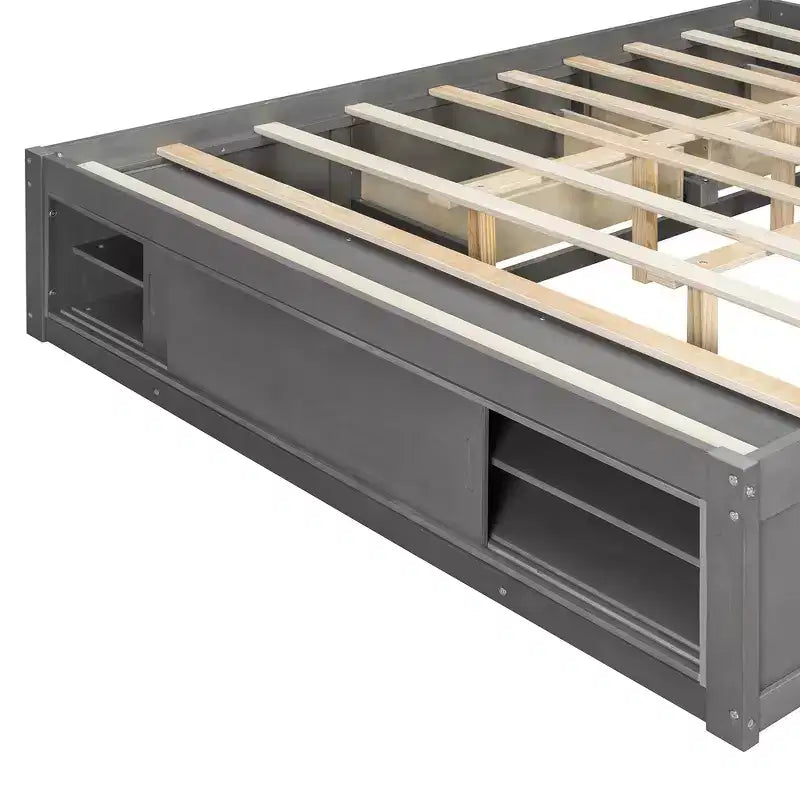 Whisen queensize bedframe met 4 opbergladen en opbergruimte in het voeteneind