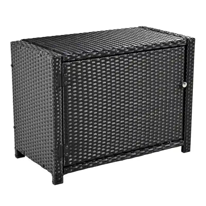 Spa-Umrandung, quadratisches Outdoor-Rattan-Ecksofa-Set mit Spa-Gestell