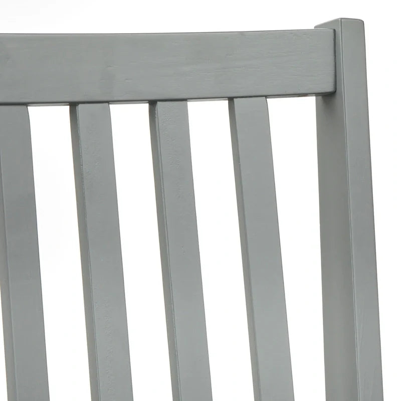 Set mit 4 Esszimmerstühlen aus Massivholz mit Sprossenlehne, stabilem Gestell, klassischem Design und einfacher Montage