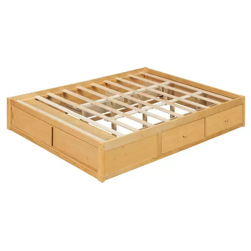 Whisen queensize bedframe met 4 opbergladen en opbergruimte in het voeteneind