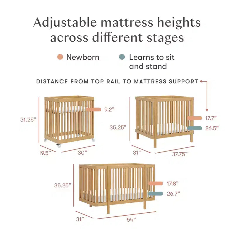 Babyletto Pogo 8-in-1-Kinderbett mit Umbausätzen für alle Altersstufen