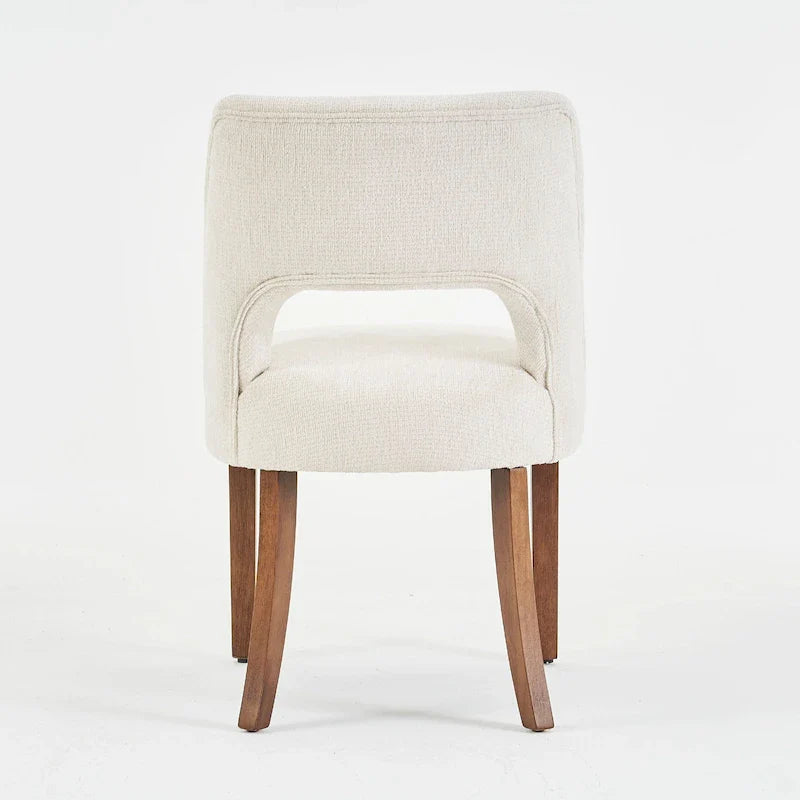 Set van 4 eetkamerstoelen met stoffen bekleding
