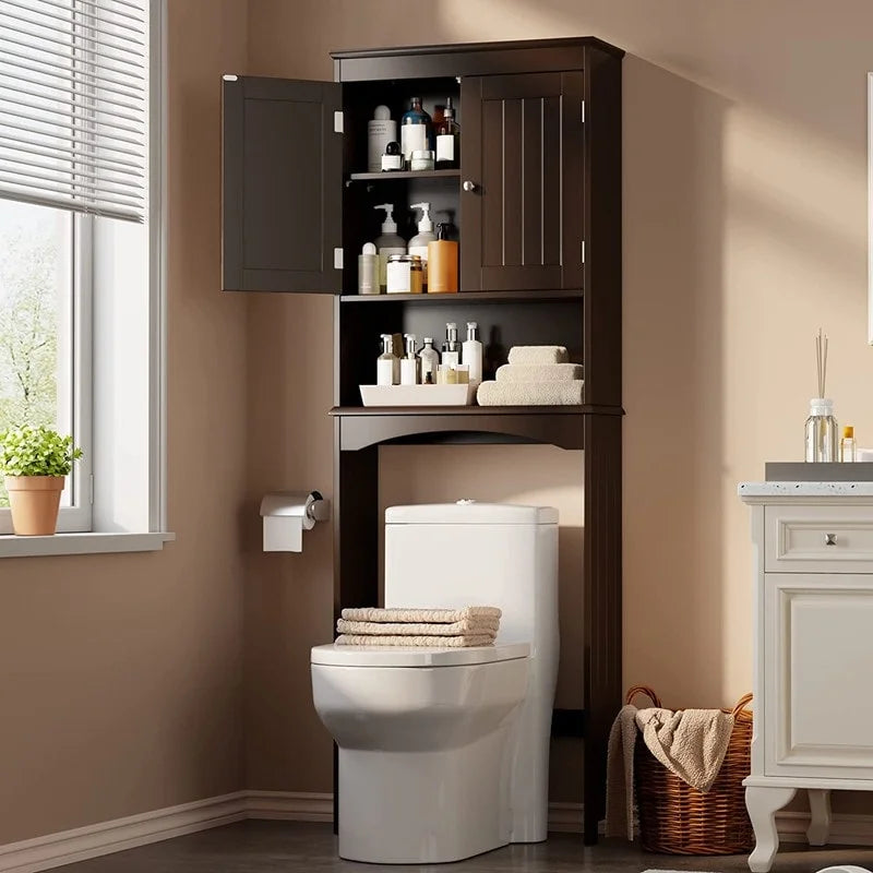 Badezimmerschrank, Toilettenschrank, Badezimmerregal über der Toilette, platzsparende Toilette