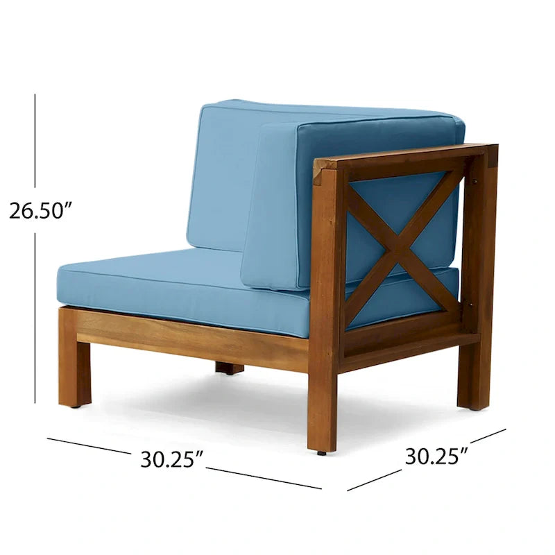 6-delige loungeset van acaciahout voor buiten, Brava, van Christopher Knight Home