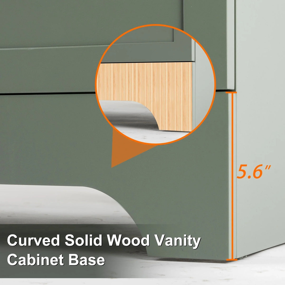 Ensemble meuble-lavabo de salle de bain Wavy Line 30/36/48 avec lavabo et robinet