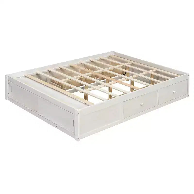 Whisen queensize bedframe met 4 opbergladen en opbergruimte in het voeteneind