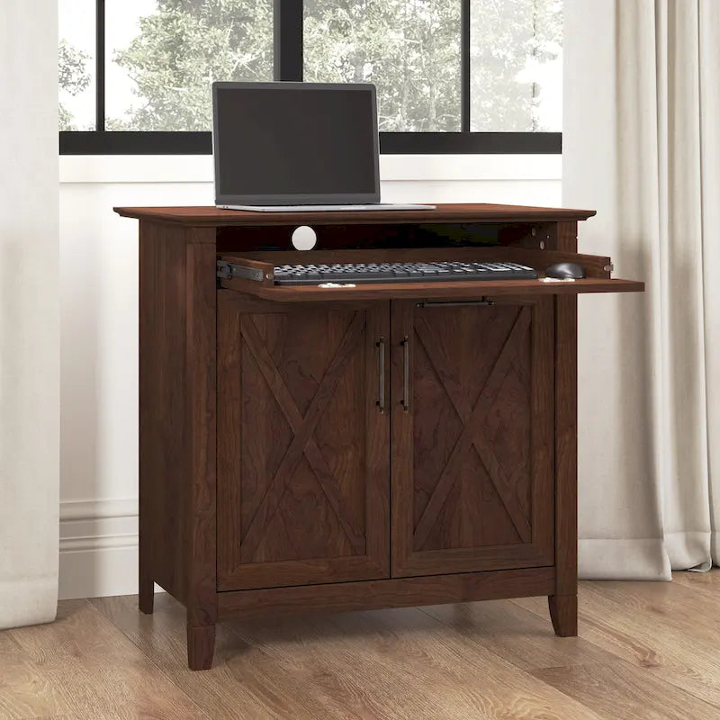 Key West secretaire met opbergkast van Bush Furniture