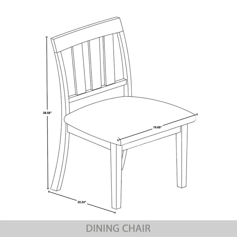 CraftPorch klassieke houten eethoek, 7-delig