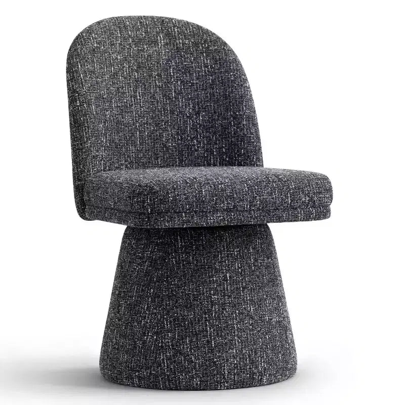 Set van 6 moderne draaibare eetkamerstoelen zonder armleuningen, 360°, met onderstel op voet, elegante accentstoelen voor keuken, eetkamer of kantoor - Panipeachy
