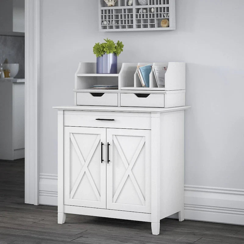 Key West secretaire met opbergkast van Bush Furniture