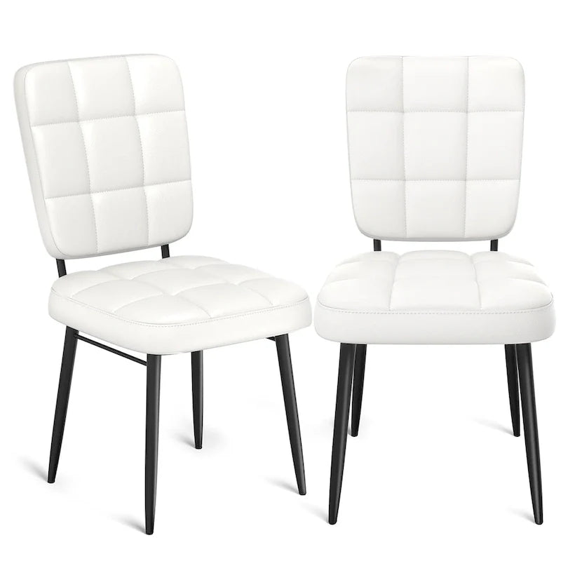 Moderne eetkamerstoelen, set van 2/4/6/8, gestoffeerde keukenstoelen met dikke zitting voor de eetkamer