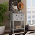 Schmaler Konsolentisch mit 3 Schubladen und Ablage, 23.7in, Sofatisch für kleine Eingangsbereiche oder Wohnzimmer
