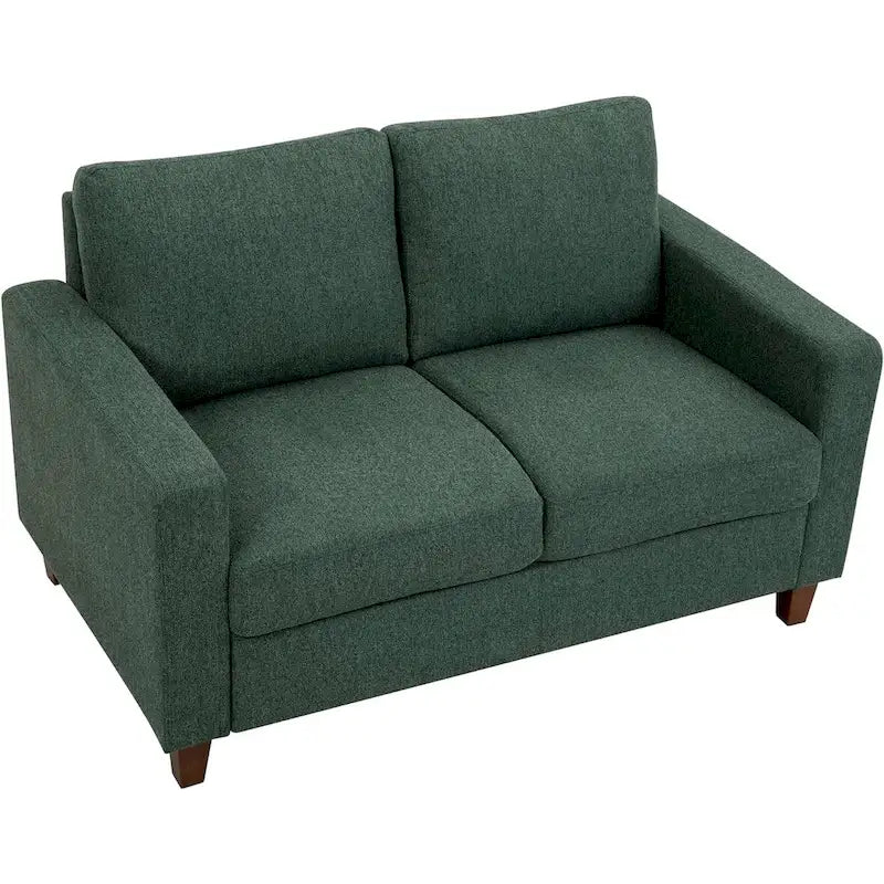 Miles tweezitsbank in midcenturymoderne stijl met omkeerbare rugkussens, groot