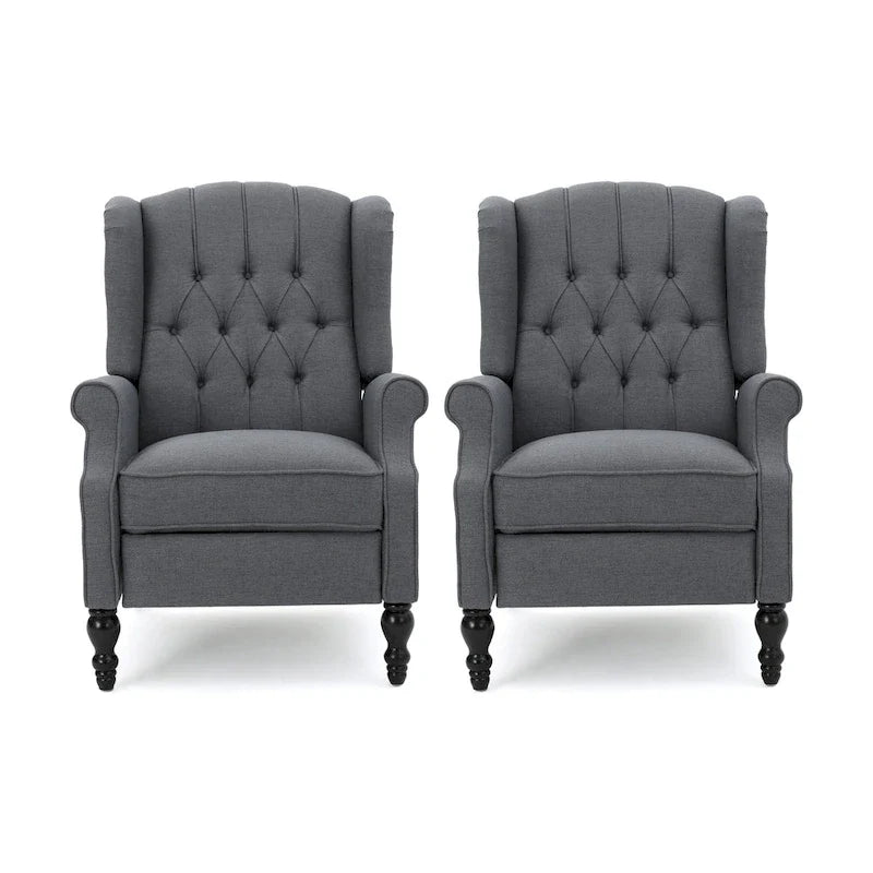Walter Polstersessel mit Knopfheftung (2er-Set) von Christopher Knight Home