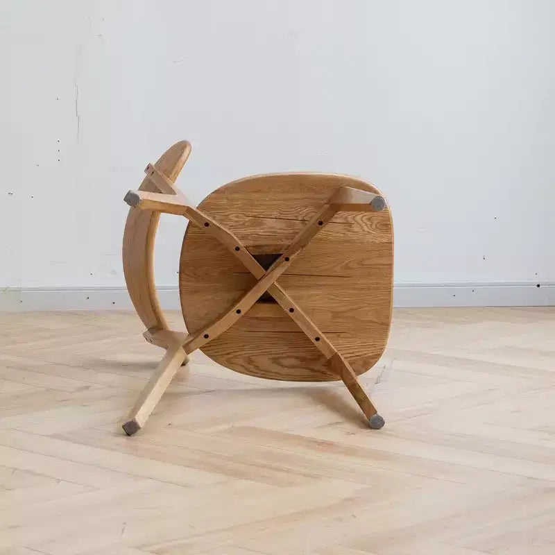 MAYEERTY Lot de 4 chaises de salle à manger en bois massif, chaises en bois naturel pour la cuisine, la salle à manger et le salon