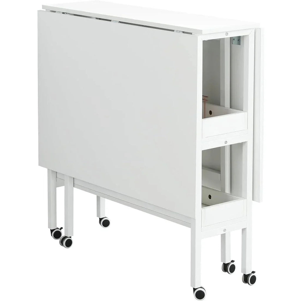 Table d’activités réglable en hauteur avec étagères de rangement, table de découpe pliante et mobile pour bureau à domicile, couture ou loisirs créatifs
