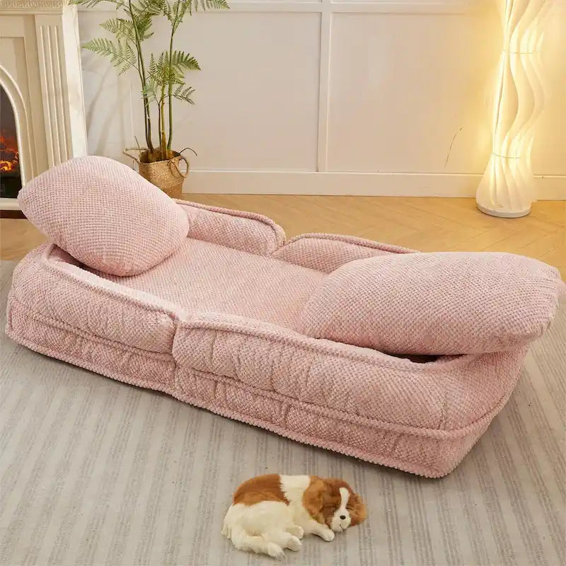 Faules Sofa, 5 verstellbare Positionen, zum Sitzen, Schlafen und Zusammenklappen, passend für Schlafzimmer und Wohnzimmer
