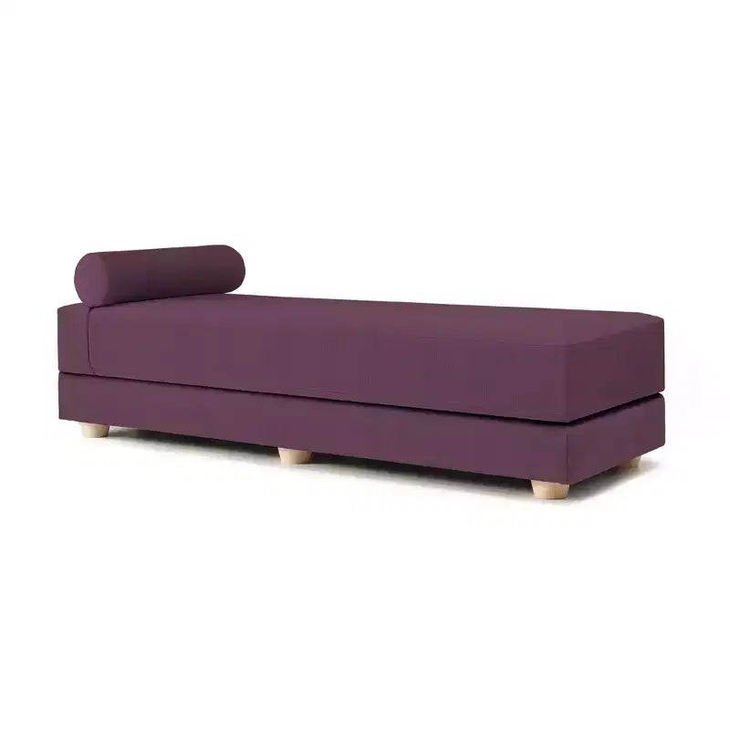 Ligbed / uitklapbaar queensize logeerbed - microfluweel